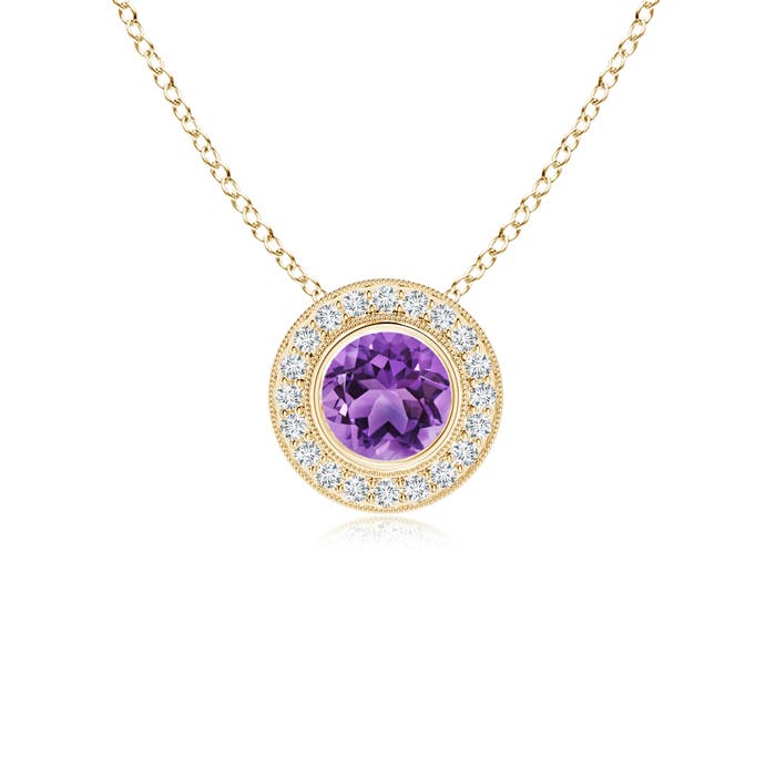 AA - Amethyst / 0.96 CT / 14 KT Yellow Gold