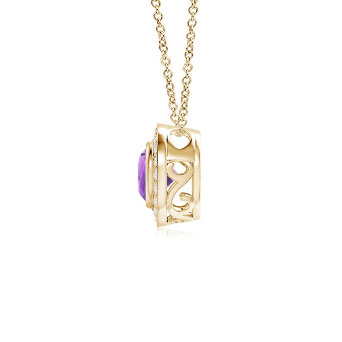 AA - Amethyst / 0.96 CT / 14 KT Yellow Gold