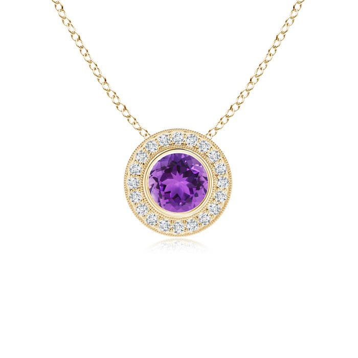 AAA - Amethyst / 0.96 CT / 14 KT Yellow Gold