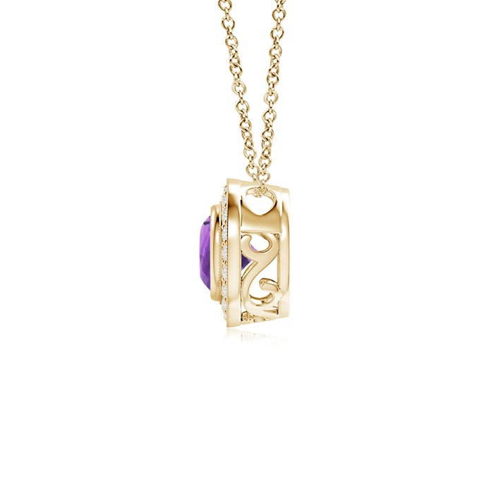 AAA - Amethyst / 0.96 CT / 14 KT Yellow Gold