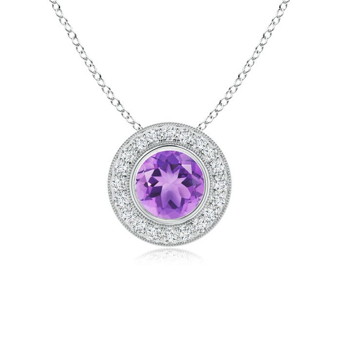 A - Amethyst / 1.35 CT / 14 KT White Gold