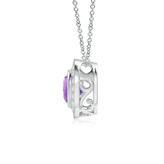 A - Amethyst / 1.35 CT / 14 KT White Gold