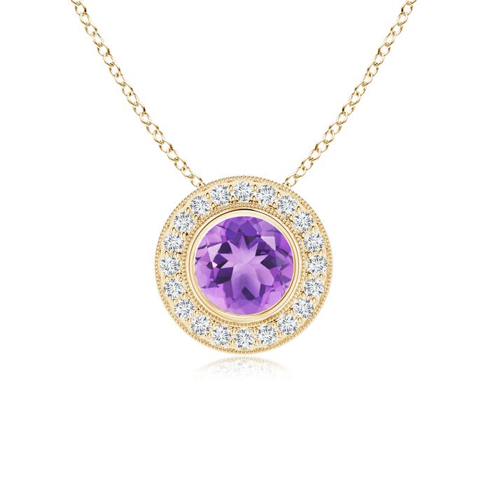 A - Amethyst / 1.35 CT / 14 KT Yellow Gold