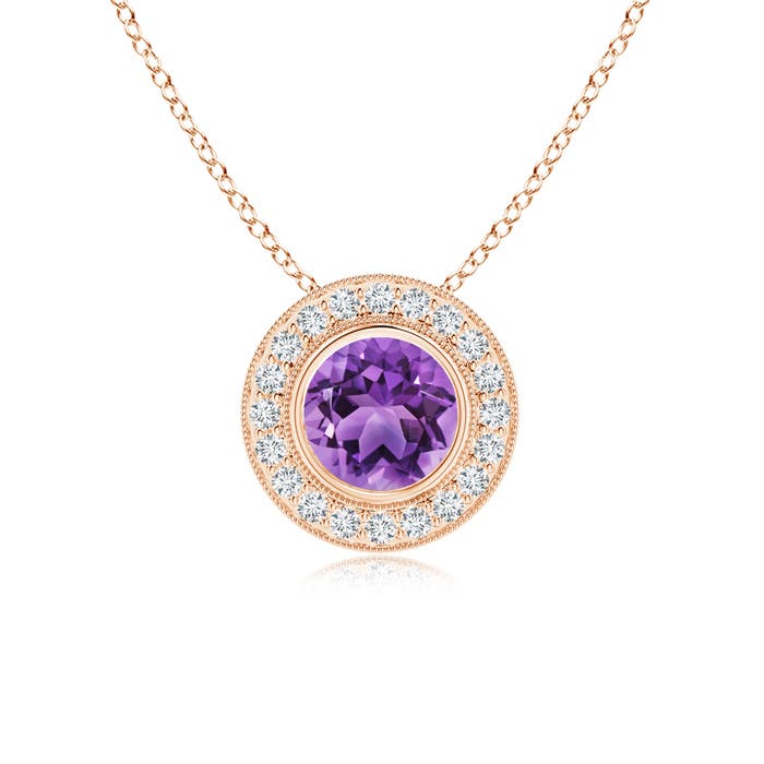 AA - Amethyst / 1.35 CT / 14 KT Rose Gold