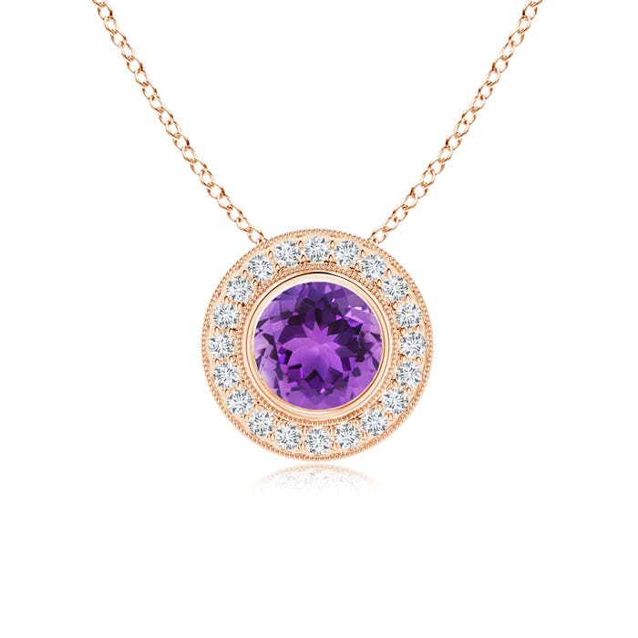 AAA - Amethyst / 1.35 CT / 14 KT Rose Gold