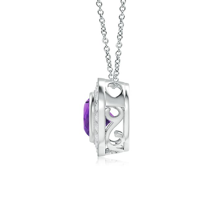 AAAA - Amethyst / 1.35 CT / 14 KT White Gold