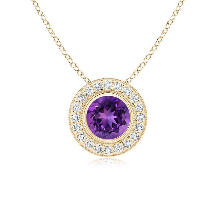 AAAA - Amethyst / 1.35 CT / 14 KT Yellow Gold