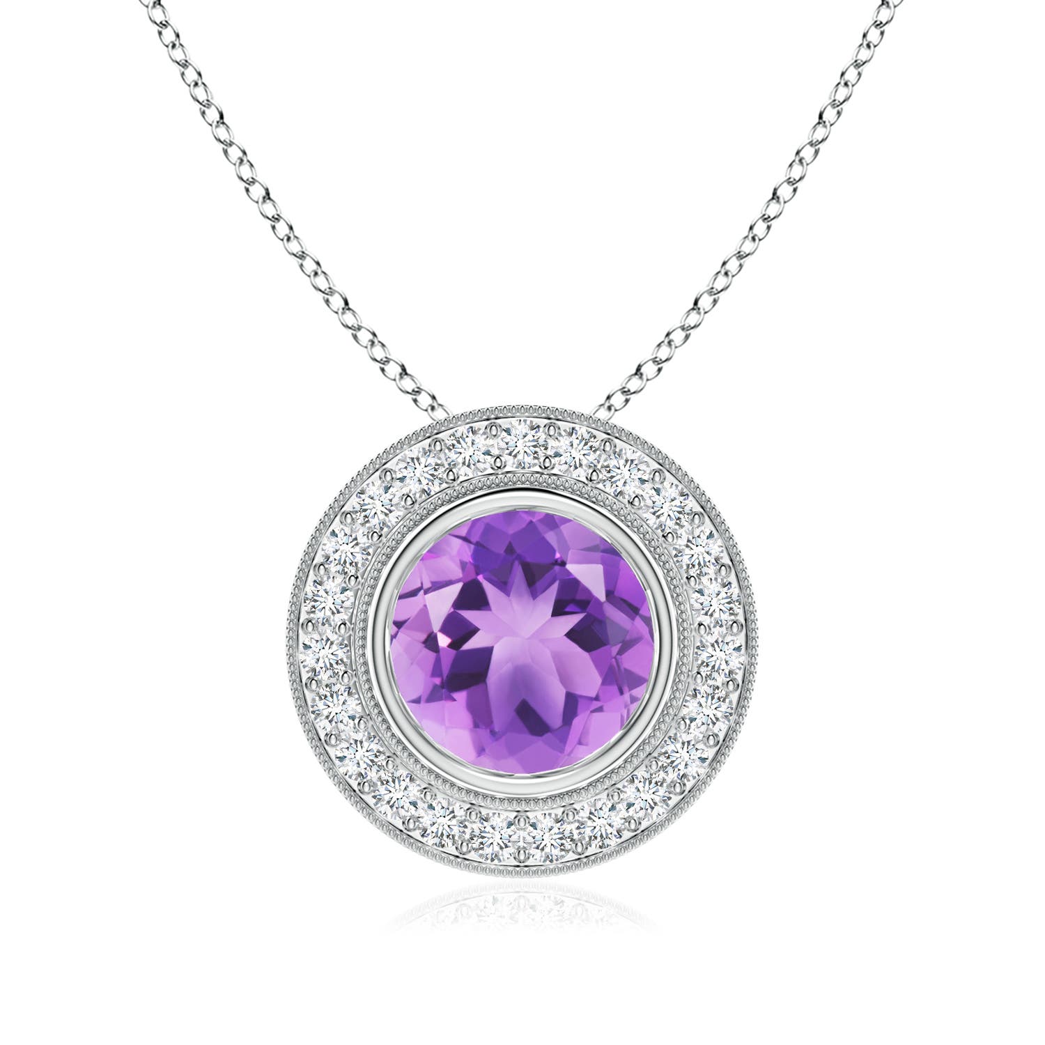 A - Amethyst / 2.11 CT / 14 KT White Gold