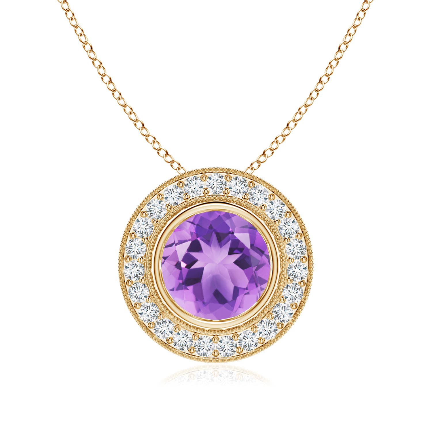 A - Amethyst / 2.11 CT / 14 KT Yellow Gold