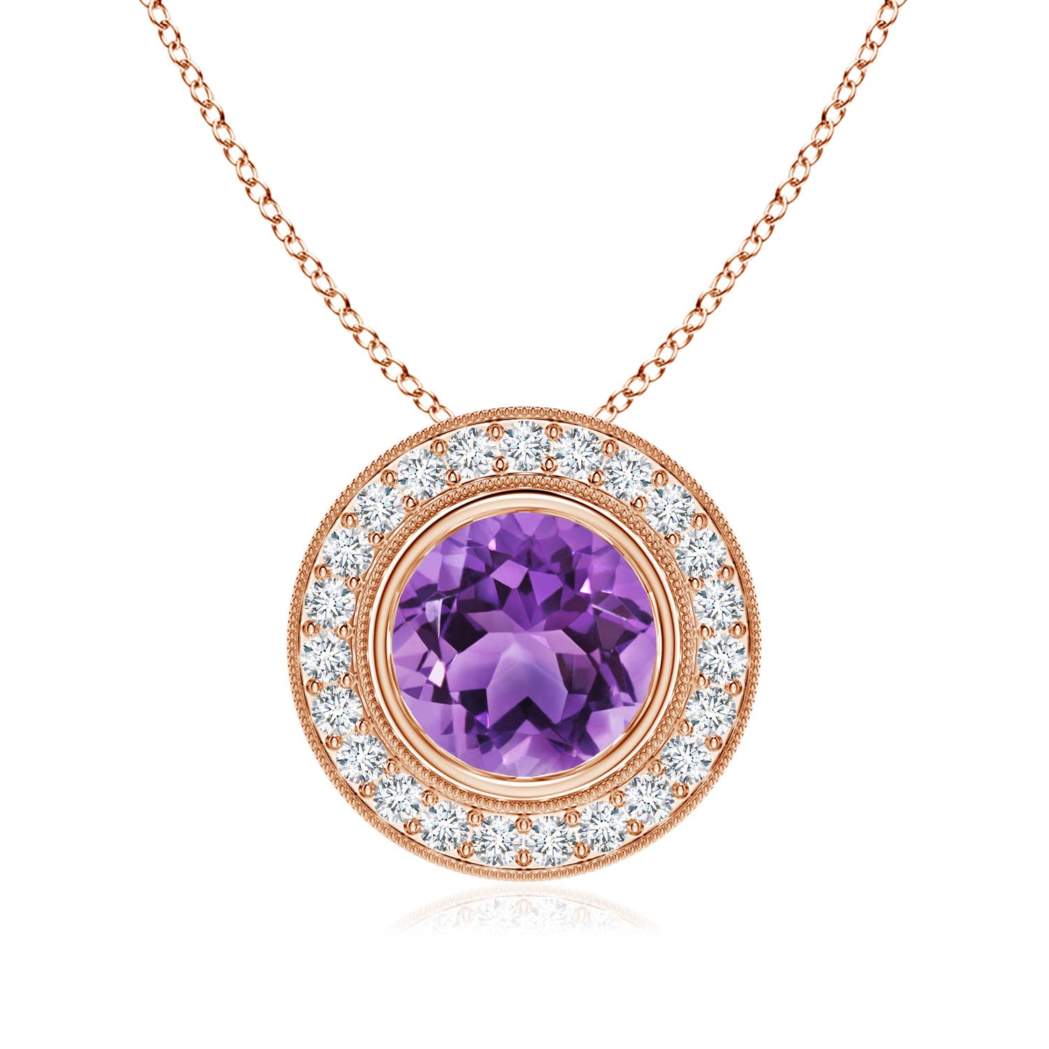 AA - Amethyst / 2.11 CT / 14 KT Rose Gold