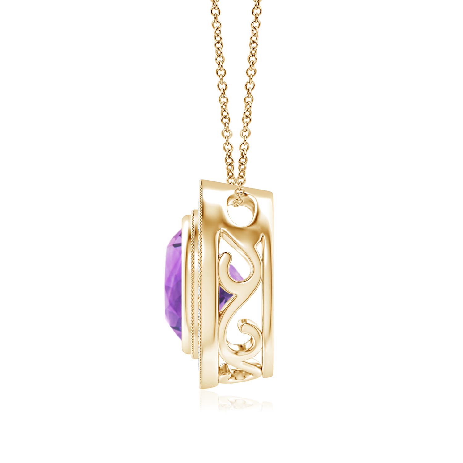 AA - Amethyst / 2.11 CT / 14 KT Yellow Gold