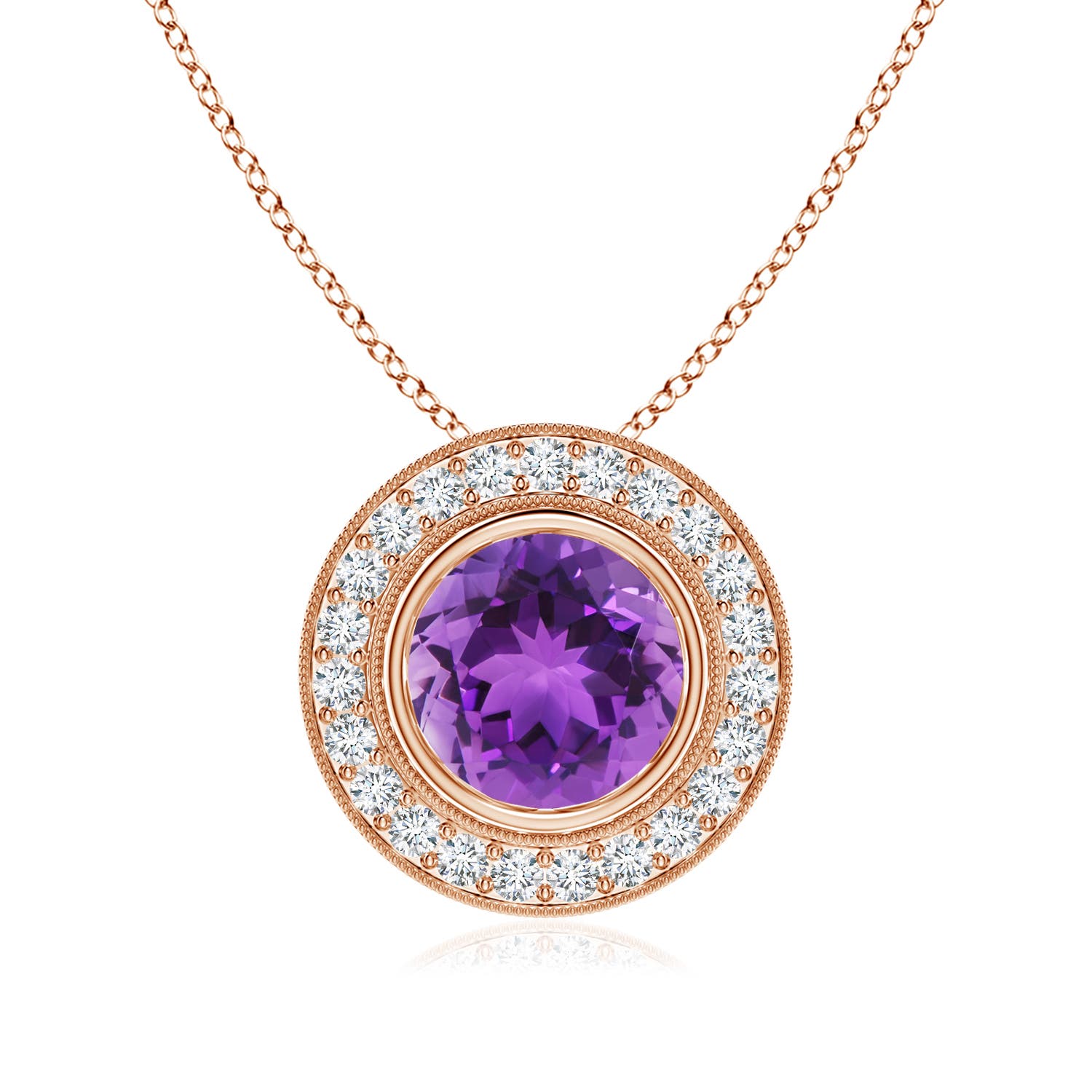 AAA - Amethyst / 2.11 CT / 14 KT Rose Gold