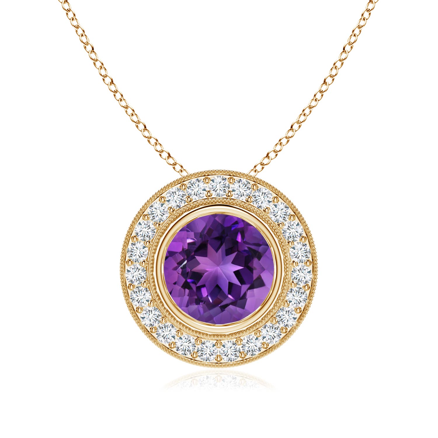 AAAA - Amethyst / 2.11 CT / 14 KT Yellow Gold