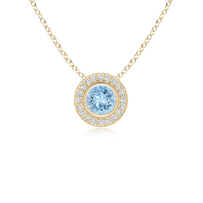 AAA - Aquamarine / 0.52 CT / 14 KT Yellow Gold