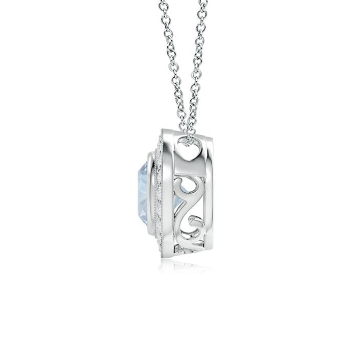 A - Aquamarine / 1.32 CT / 14 KT White Gold