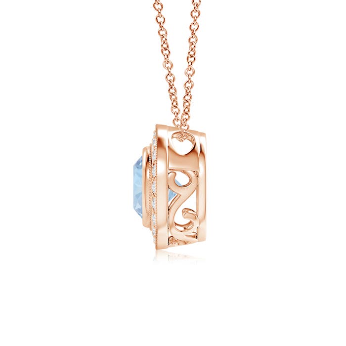 AA - Aquamarine / 1.32 CT / 14 KT Rose Gold