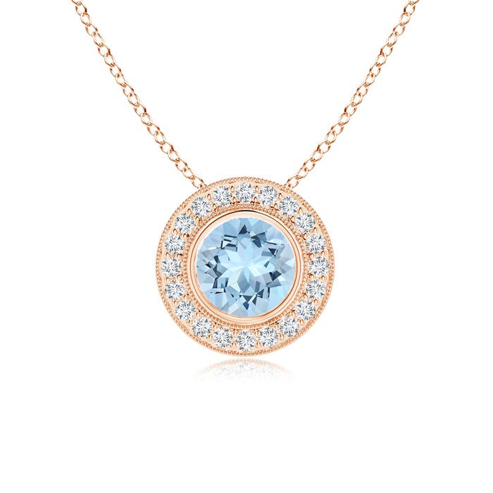 AAA - Aquamarine / 1.32 CT / 14 KT Rose Gold