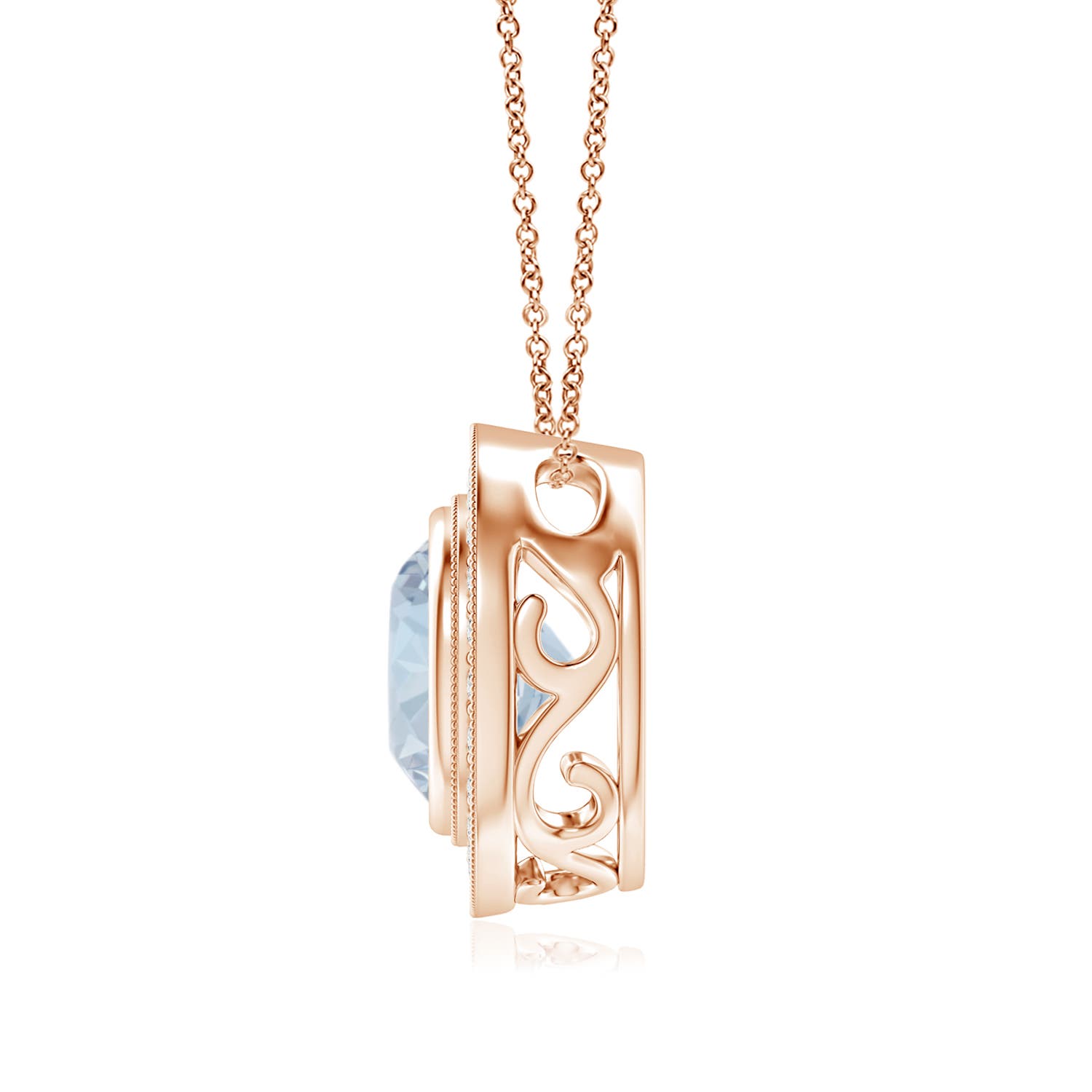 A - Aquamarine / 2.01 CT / 14 KT Rose Gold