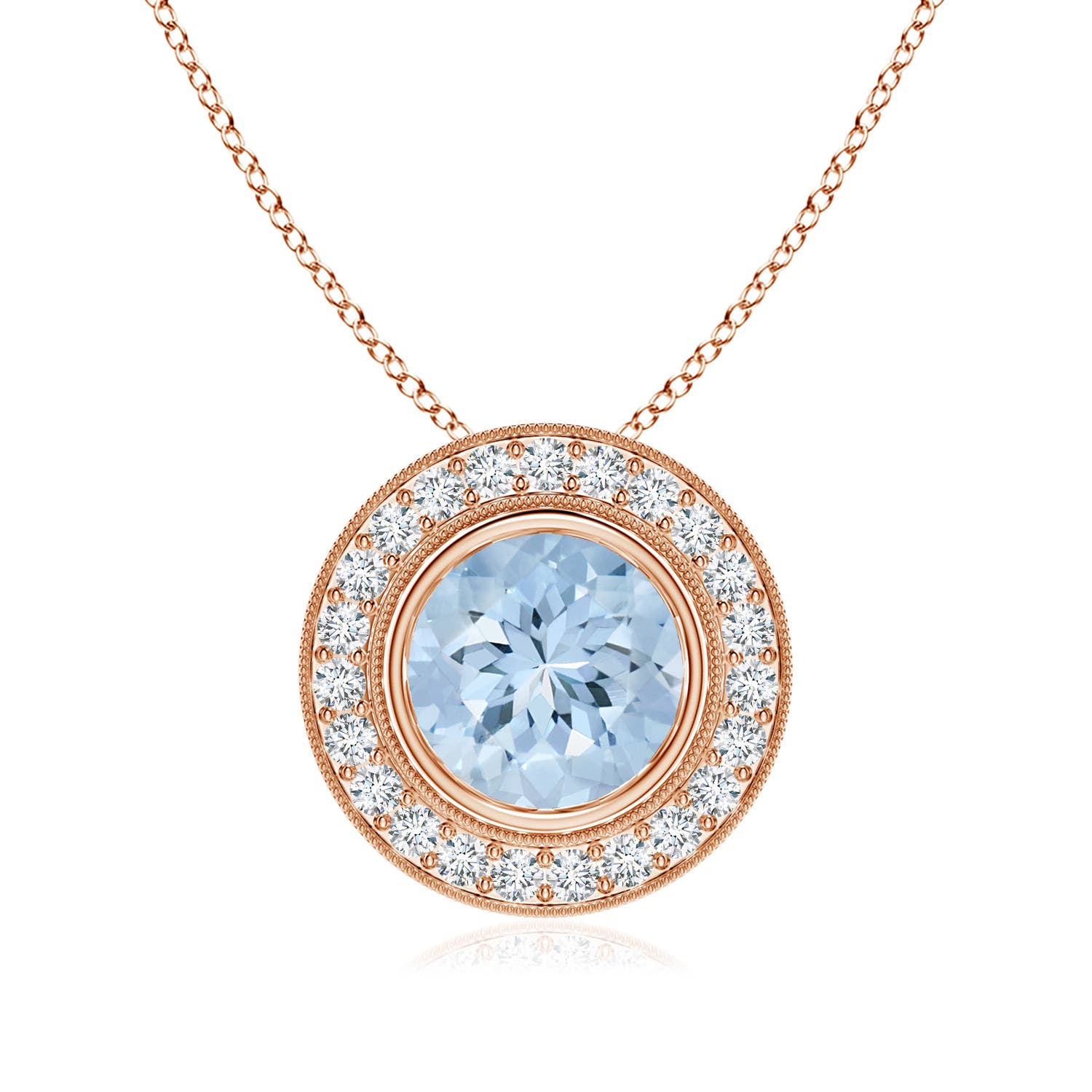 AA - Aquamarine / 2.01 CT / 14 KT Rose Gold