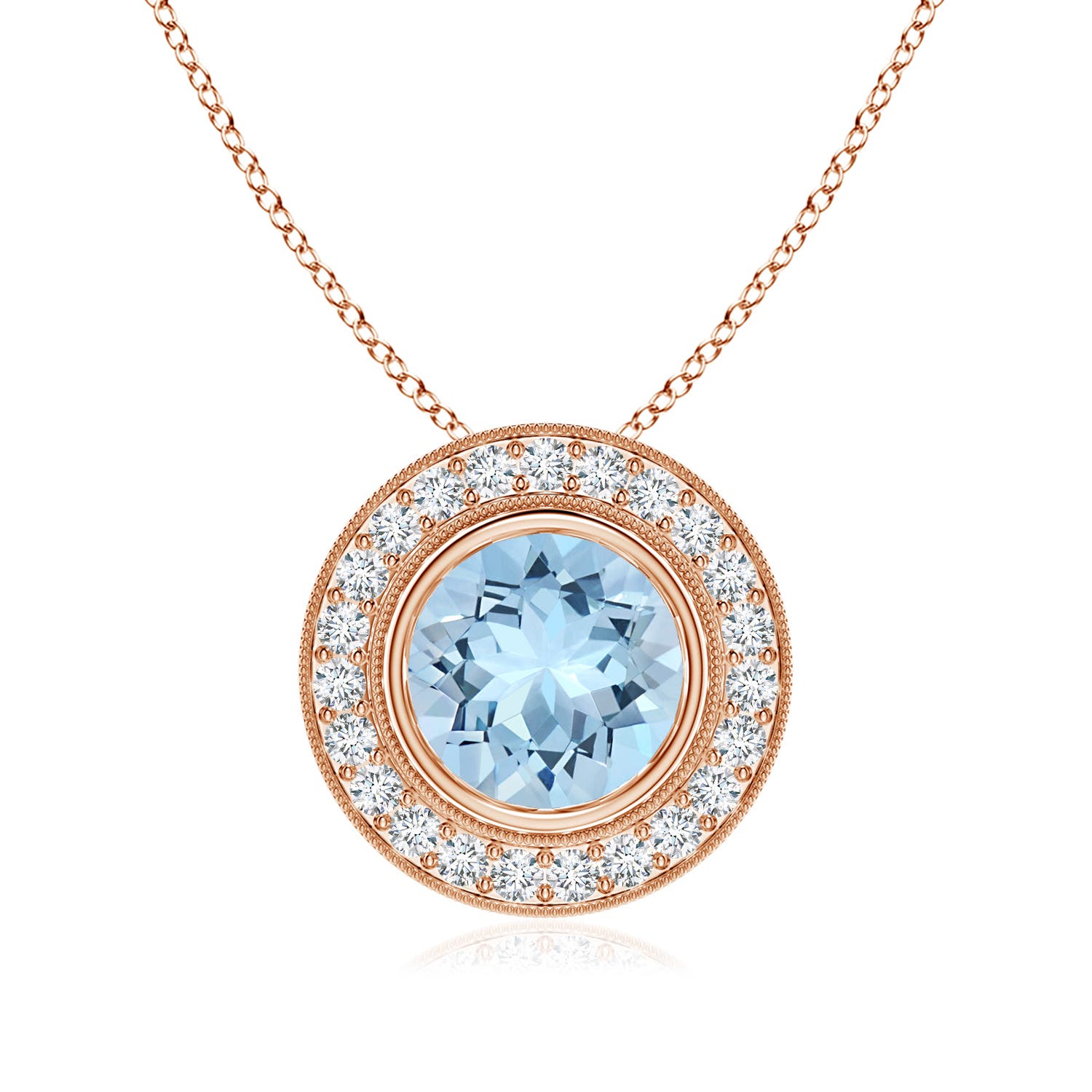 AAA - Aquamarine / 2.01 CT / 14 KT Rose Gold