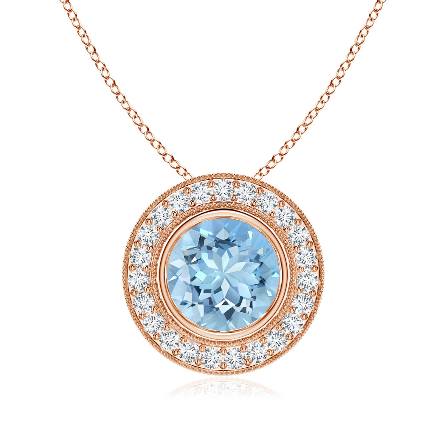 AAAA - Aquamarine / 2.01 CT / 14 KT Rose Gold