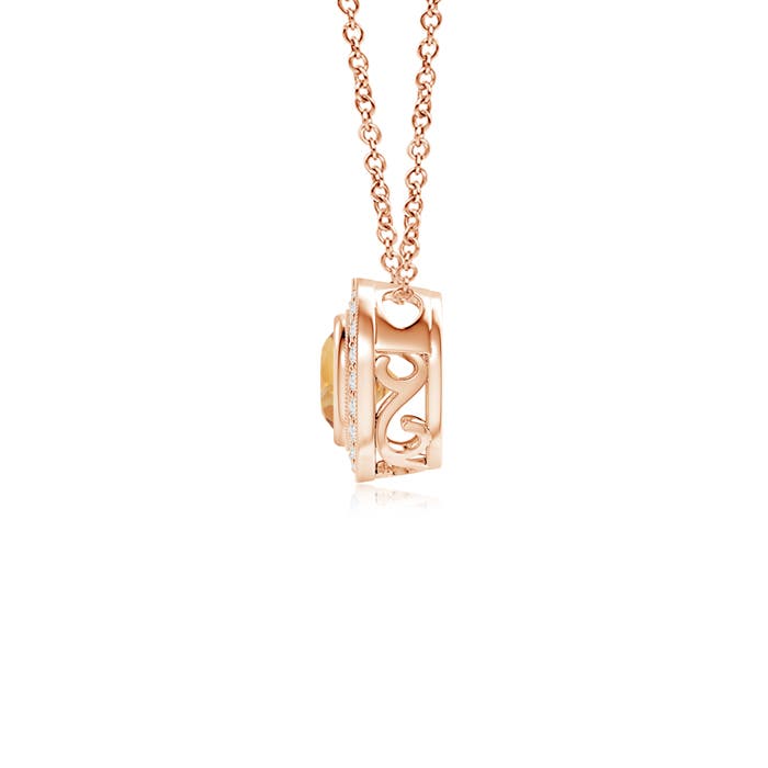 A - Citrine / 0.57 CT / 14 KT Rose Gold