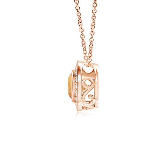 A - Citrine / 0.86 CT / 14 KT Rose Gold