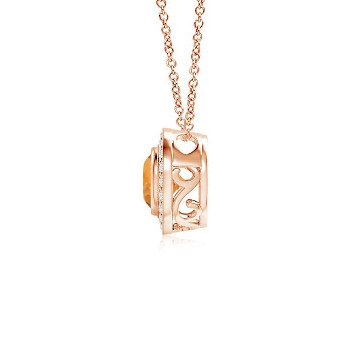 AAA - Citrine / 0.86 CT / 14 KT Rose Gold