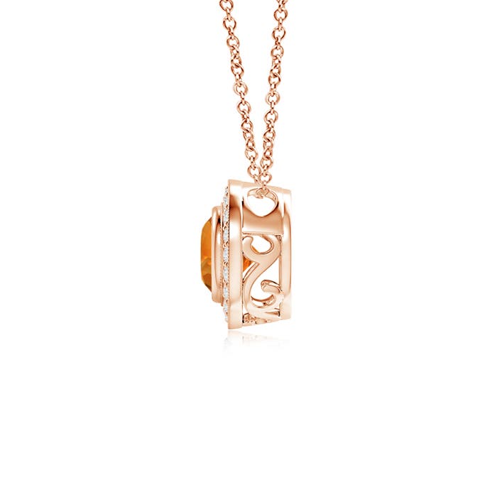 AAAA - Citrine / 0.86 CT / 14 KT Rose Gold