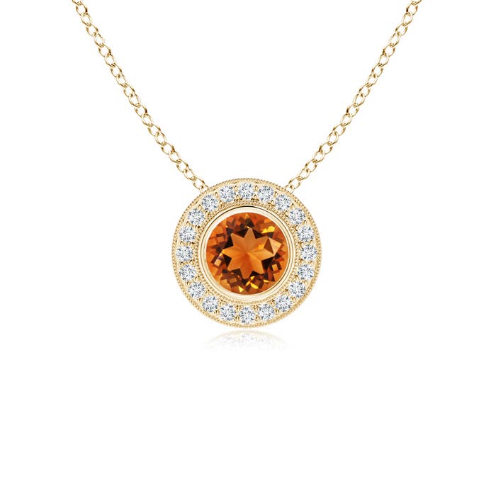 AAAA - Citrine / 0.86 CT / 14 KT Yellow Gold