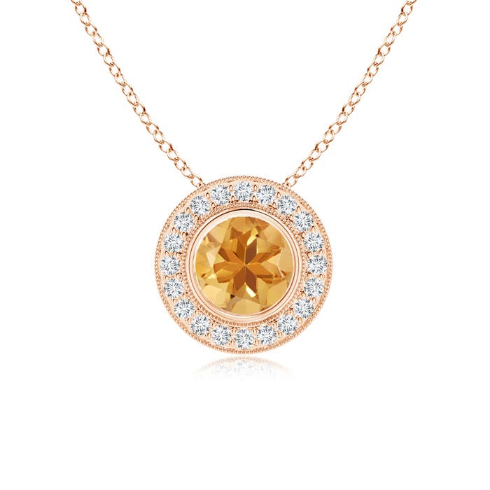 A - Citrine / 1.45 CT / 14 KT Rose Gold