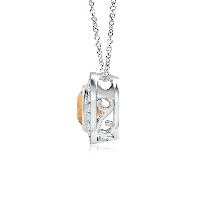 A - Citrine / 1.45 CT / 14 KT White Gold