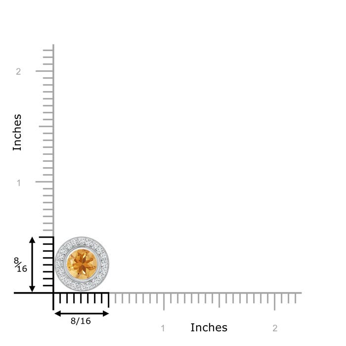 A - Citrine / 1.45 CT / 14 KT White Gold