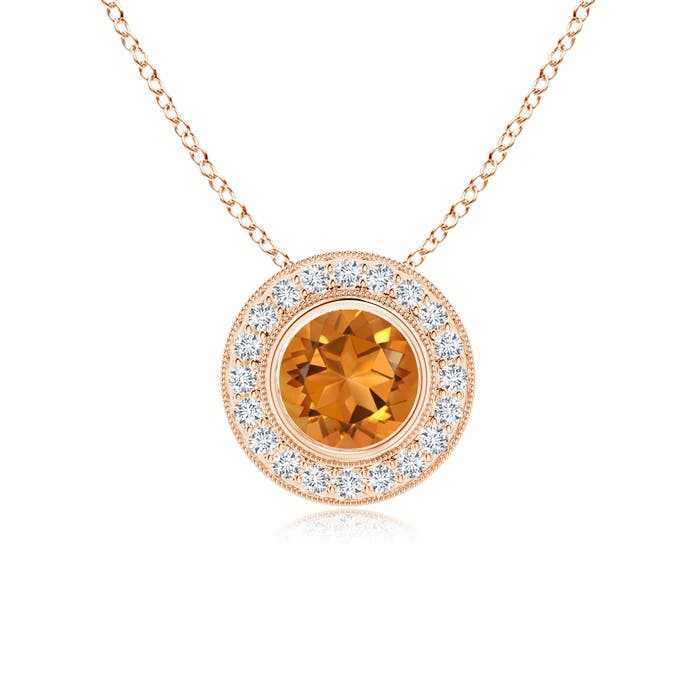 AAA - Citrine / 1.45 CT / 14 KT Rose Gold