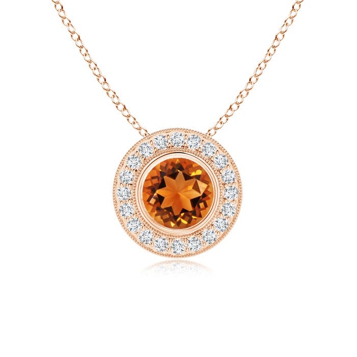 AAAA - Citrine / 1.45 CT / 14 KT Rose Gold