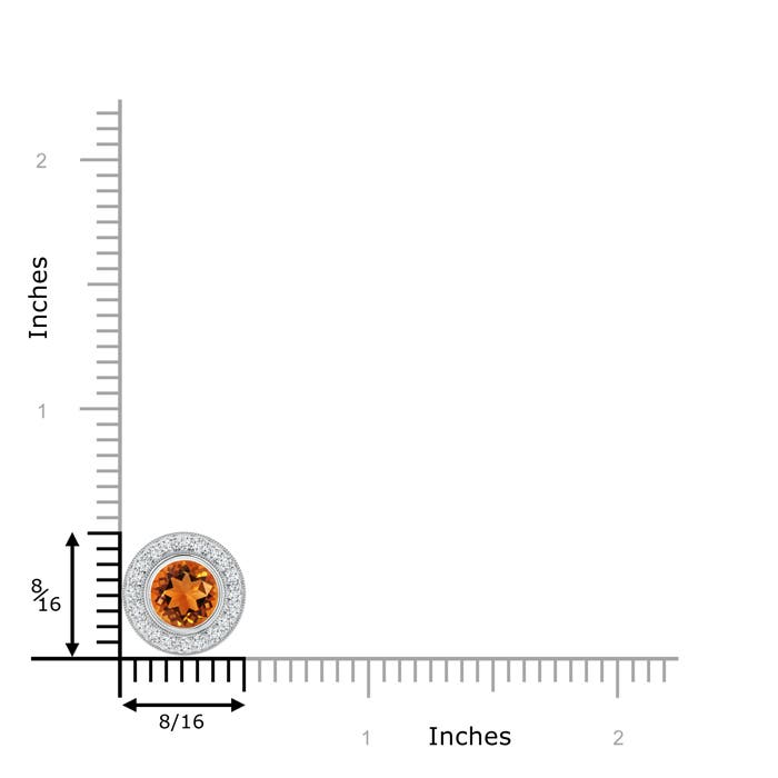 AAAA - Citrine / 1.45 CT / 14 KT White Gold