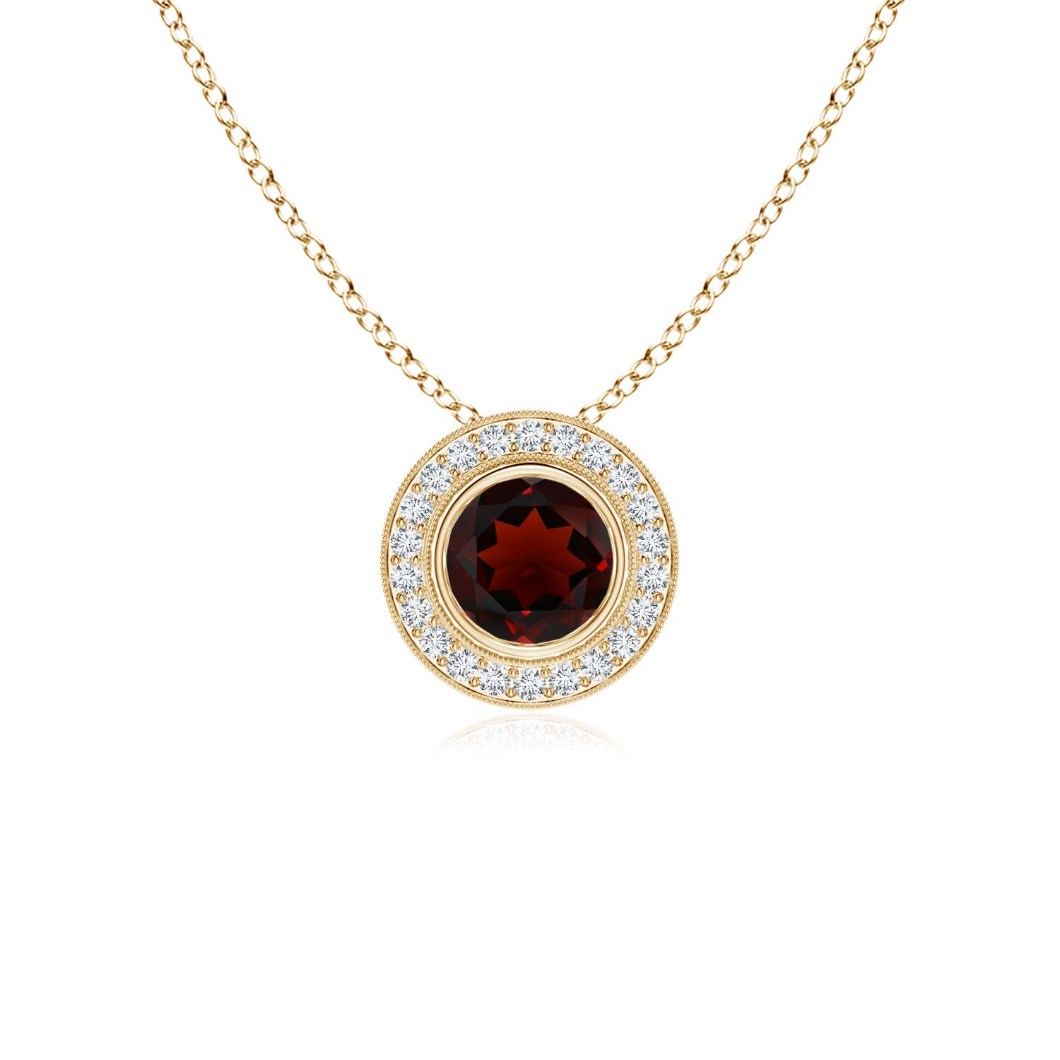 AA - Garnet / 0.72 CT / 14 KT Yellow Gold