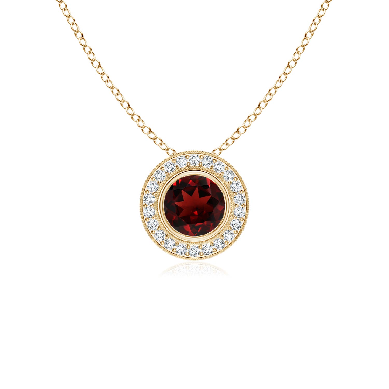 AAA - Garnet / 0.72 CT / 14 KT Yellow Gold