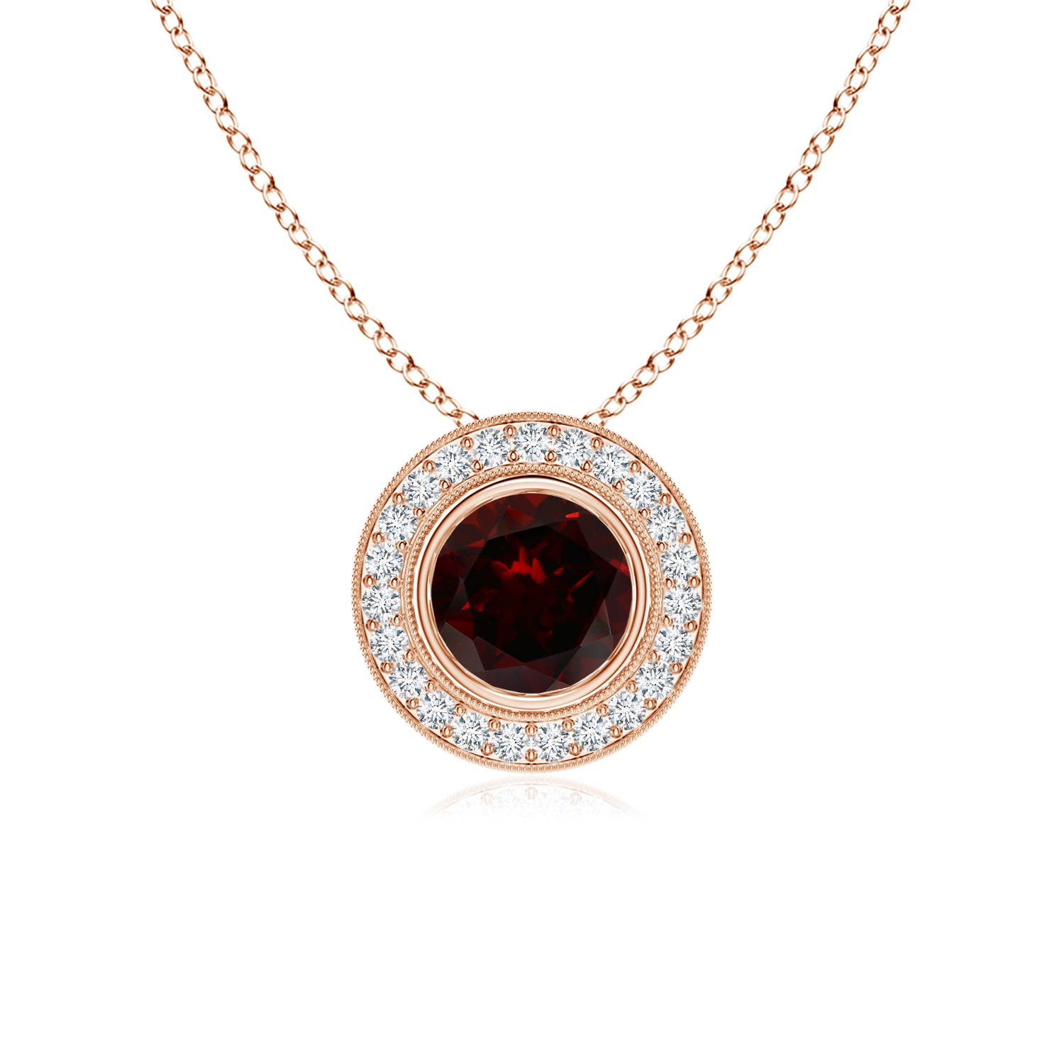 A - Garnet / 1.16 CT / 14 KT Rose Gold