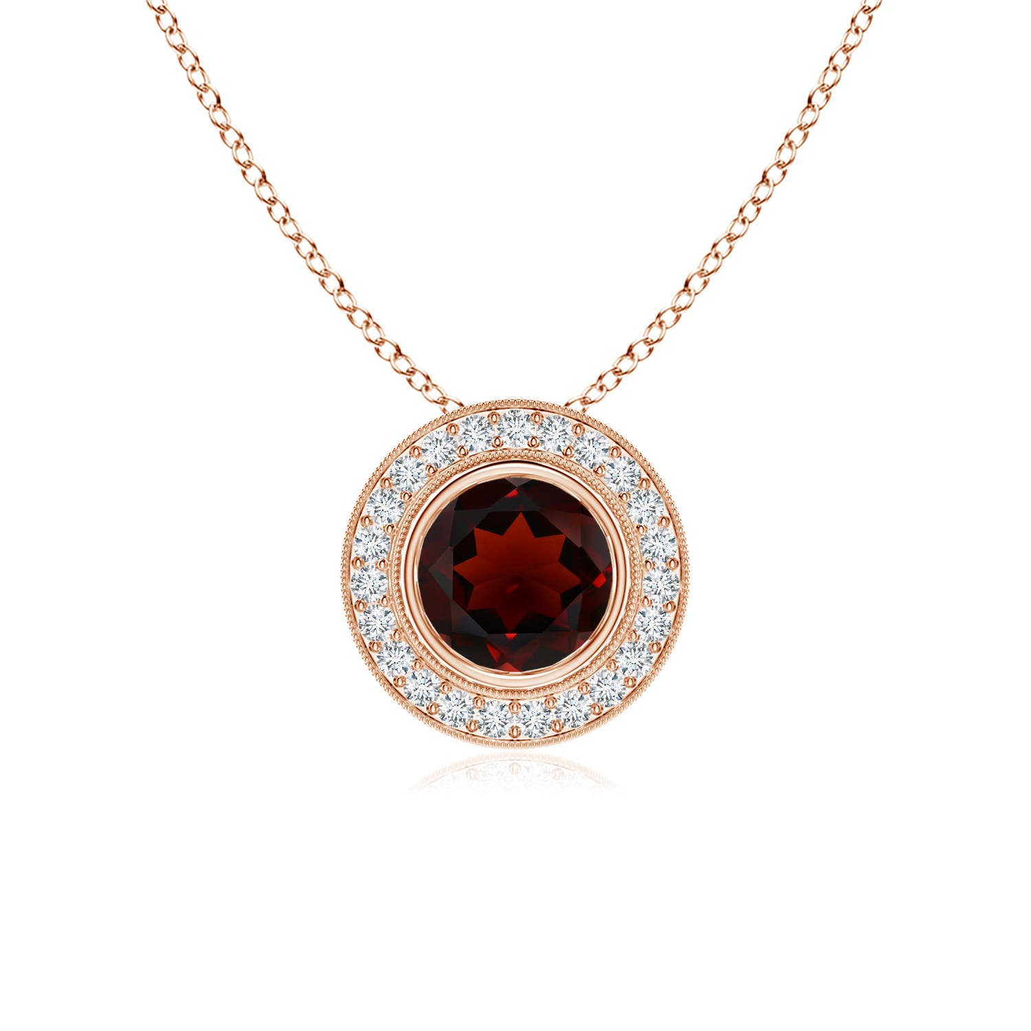 AA - Garnet / 1.16 CT / 14 KT Rose Gold