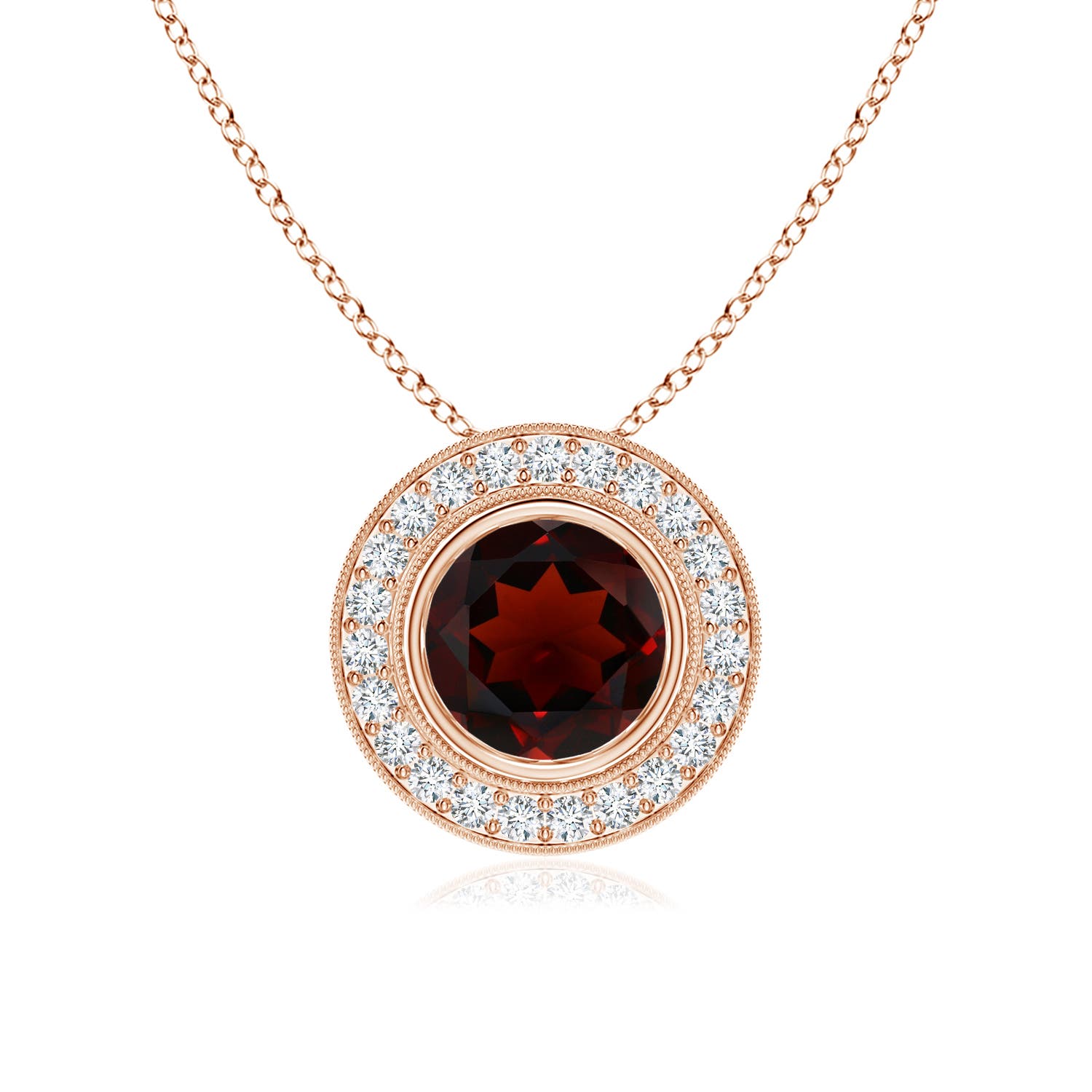 AA - Garnet / 1.7 CT / 14 KT Rose Gold