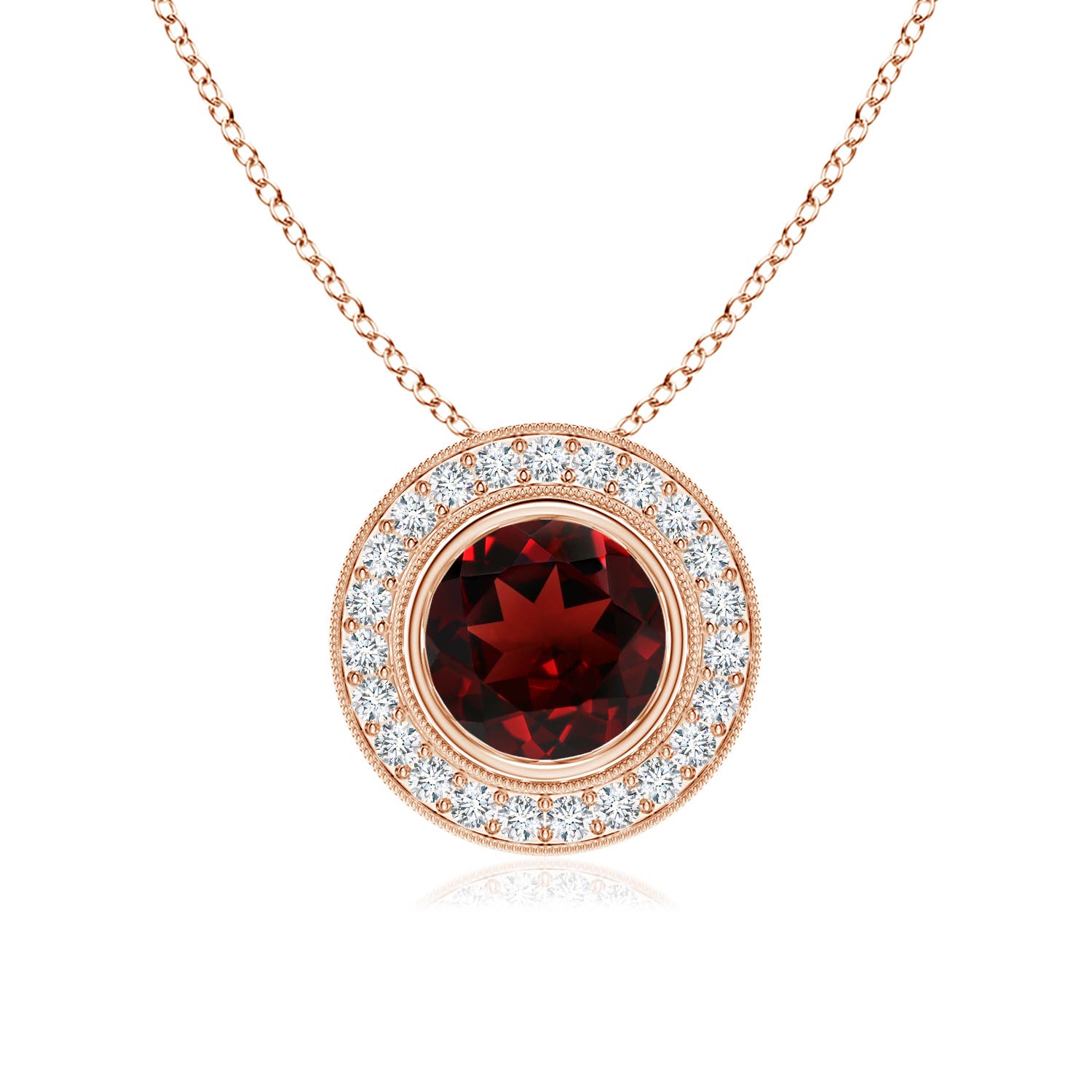 AAA - Garnet / 1.7 CT / 14 KT Rose Gold