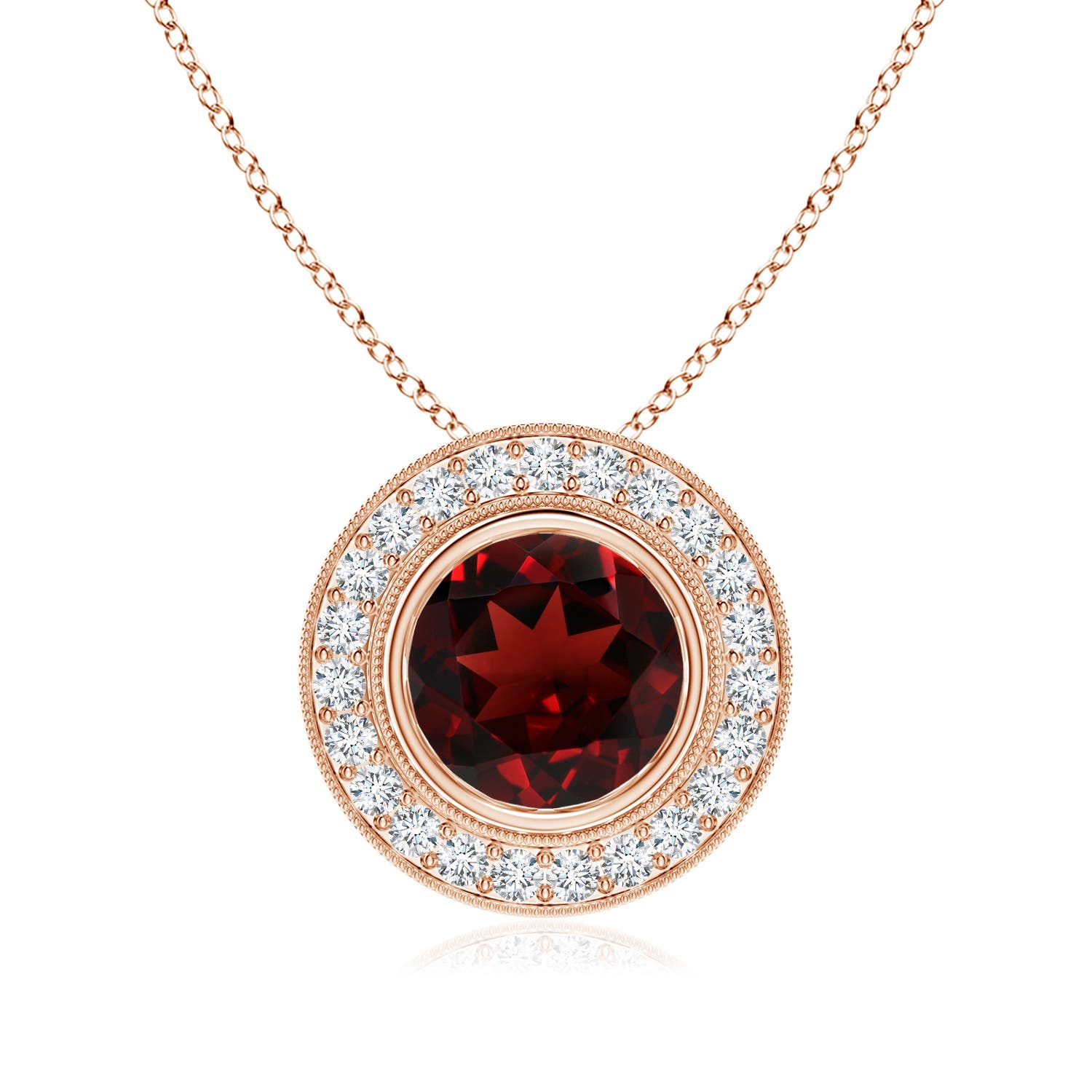 AAA - Garnet / 2.61 CT / 14 KT Rose Gold