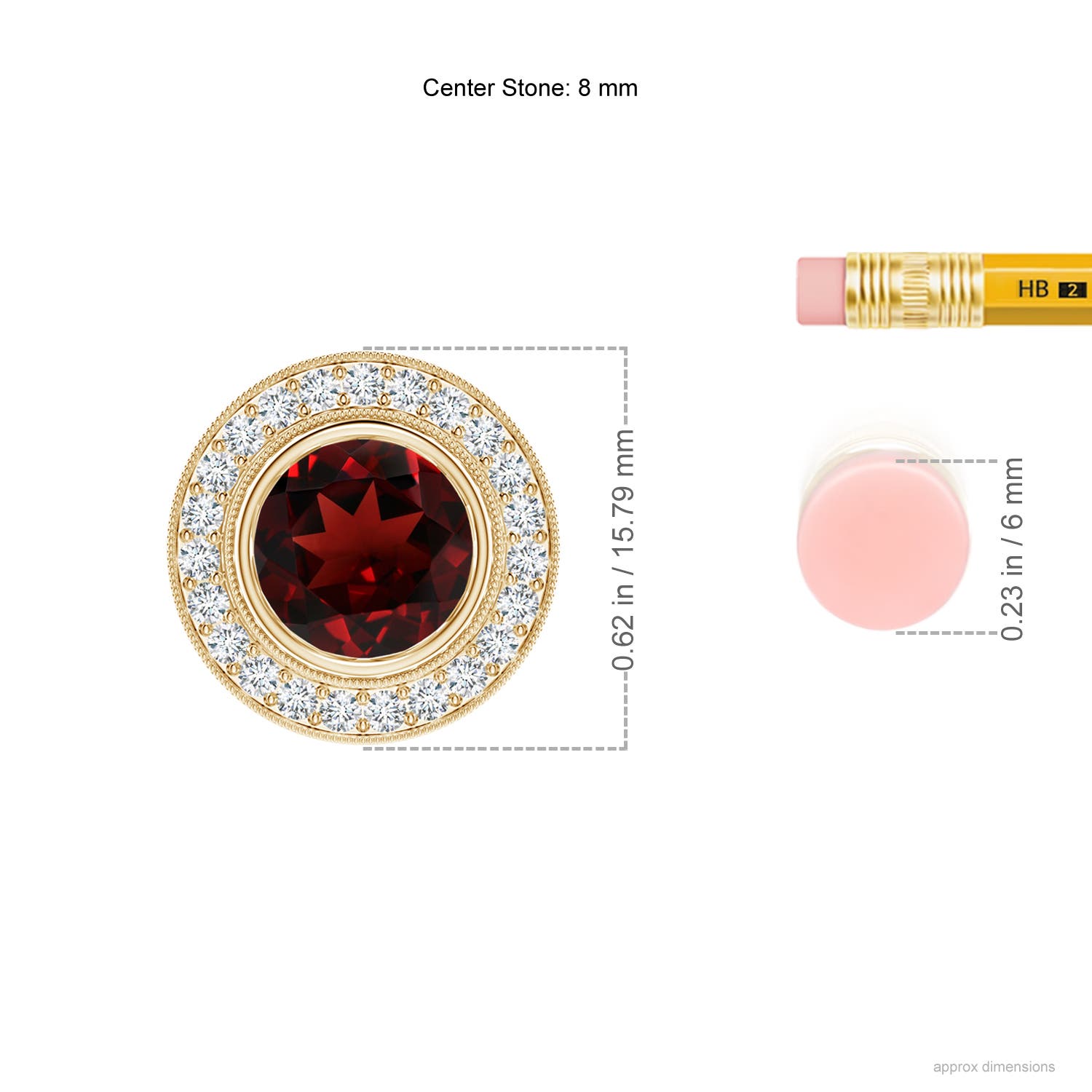 AAA - Garnet / 2.61 CT / 14 KT Yellow Gold