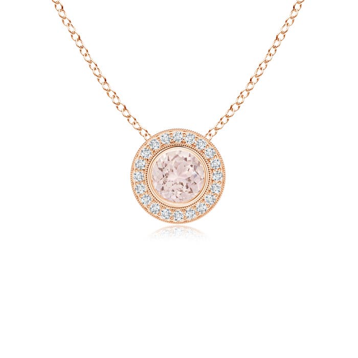 A - Morganite / 0.54 CT / 14 KT Rose Gold