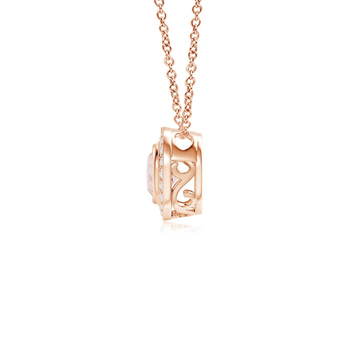 A - Morganite / 0.54 CT / 14 KT Rose Gold