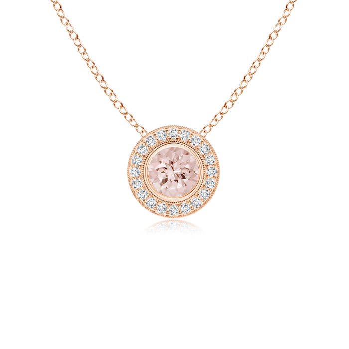 AA - Morganite / 0.54 CT / 14 KT Rose Gold