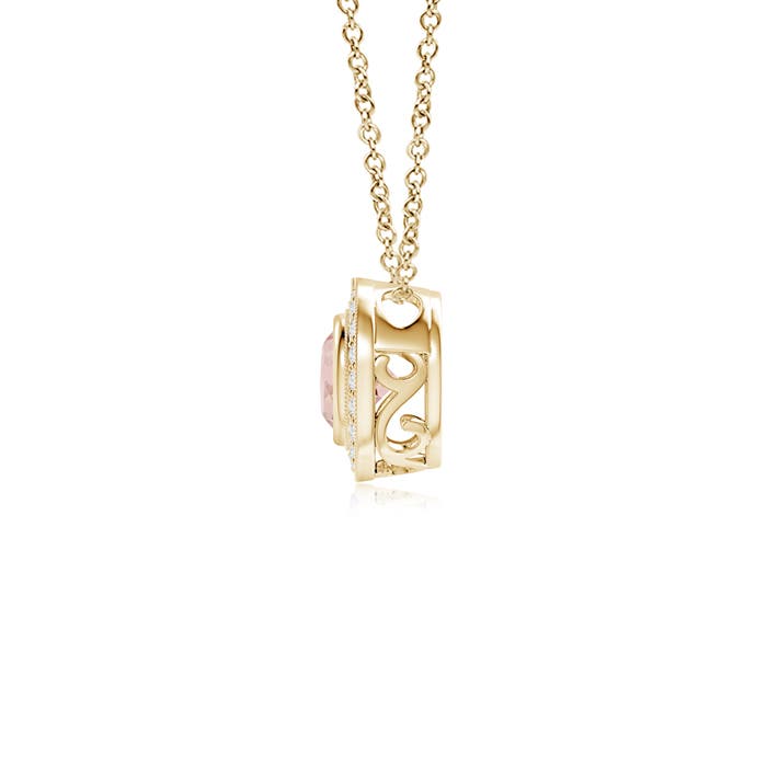 AAA - Morganite / 0.54 CT / 14 KT Yellow Gold