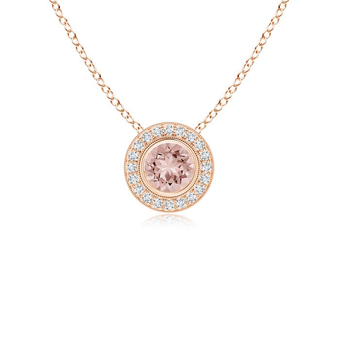 AAAA - Morganite / 0.54 CT / 14 KT Rose Gold