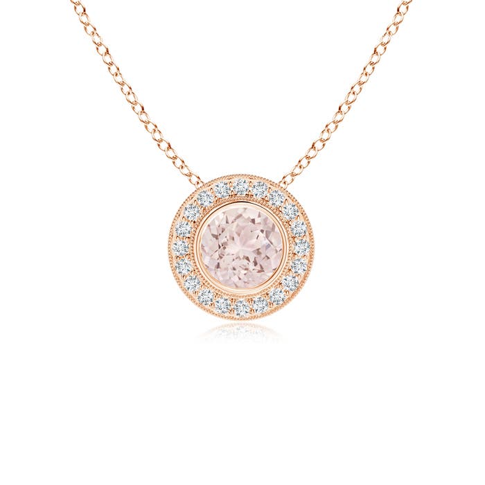 A - Morganite / 0.86 CT / 14 KT Rose Gold